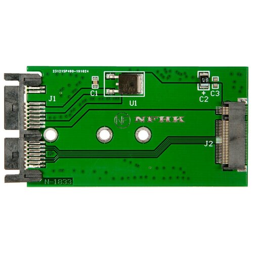 Адаптер-переходник для установки SSD M.2 SATA в разъем 1.8 micro SATA / NFHK N-1833