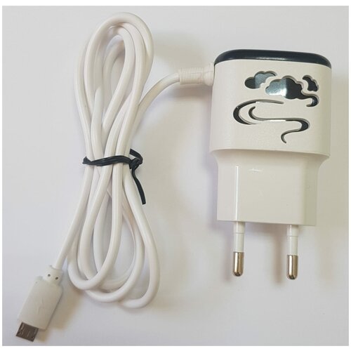 Сетевой адаптер \ зарядное \ USB 2 выхода \ с подсветкой сетевой адаптер mikrotik woobm usb белый