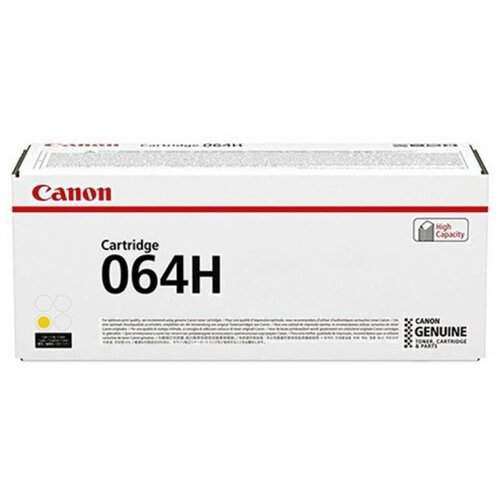 Canon Тонер-картридж оригинальный Canon 4932C001 064HY желтый повышенной емкости 10.4K canon тонер картридж оригинальный canon t10c 4565c001 синий повышенной емкости 10k