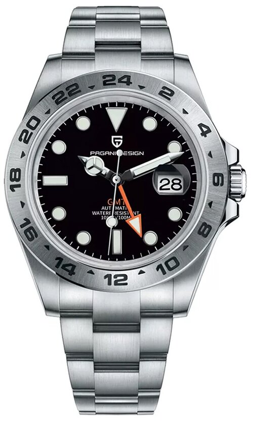 Наручные часы Pagani Design Часы наручные Pagani Design PD-1682 SILVER BLACK, черный