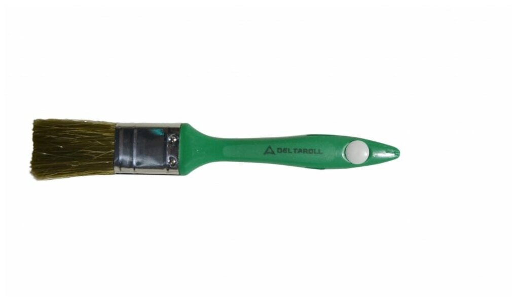 Кисть Deltaroll с зеленой ручкой смешанная щетина 50x14 мм 12850