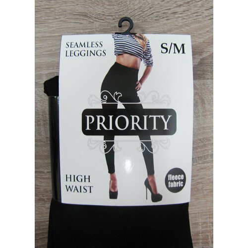 Легинсы  PRIORITY, размер S/M, черный