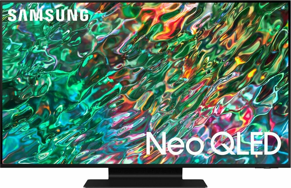 43" Телевизор Samsung QE43QN90BAT HDR, Neo QLED, QLED, LED, черный