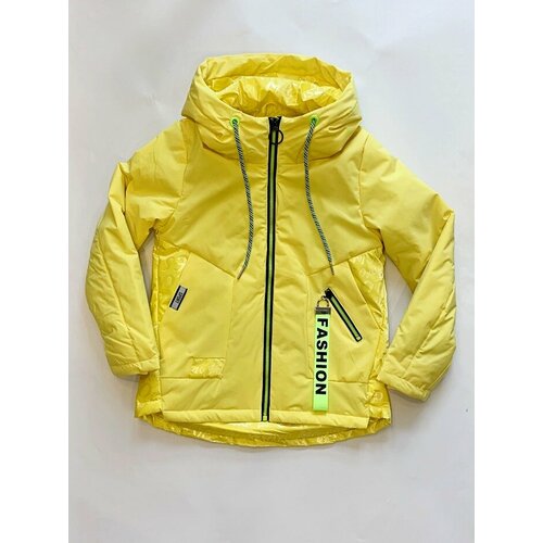 фото Куртка демисезонная, размер 140, желтый keezo