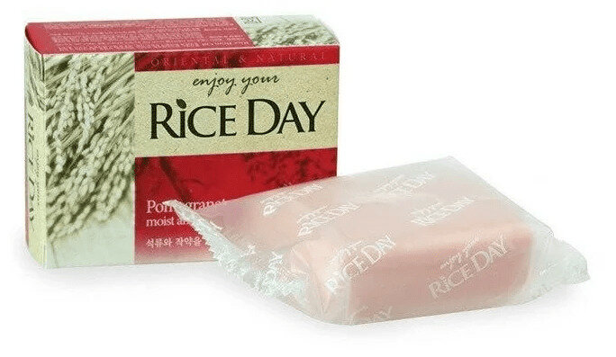 Твердое мыло Lion Мыло туалетное с экстрактом граната и пиона Riceday Soap (Yu), 100 г. - фотография № 5