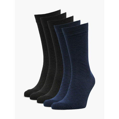 Носки VITACCI, 5 пар, размер 42-46, черный 2021 год быка мужские и женские пары супружеские пары осенние и зимние носки большие красные хлопковые носки с вышивкой