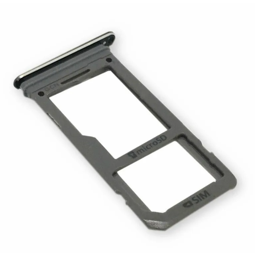 Держатель/лоток SIM для Samsung Galaxy S8/S8+ (G950F/G955F) Черный