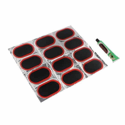 Резиновые заплатки для ремонта шин TORSO набор 12 шт 234₽