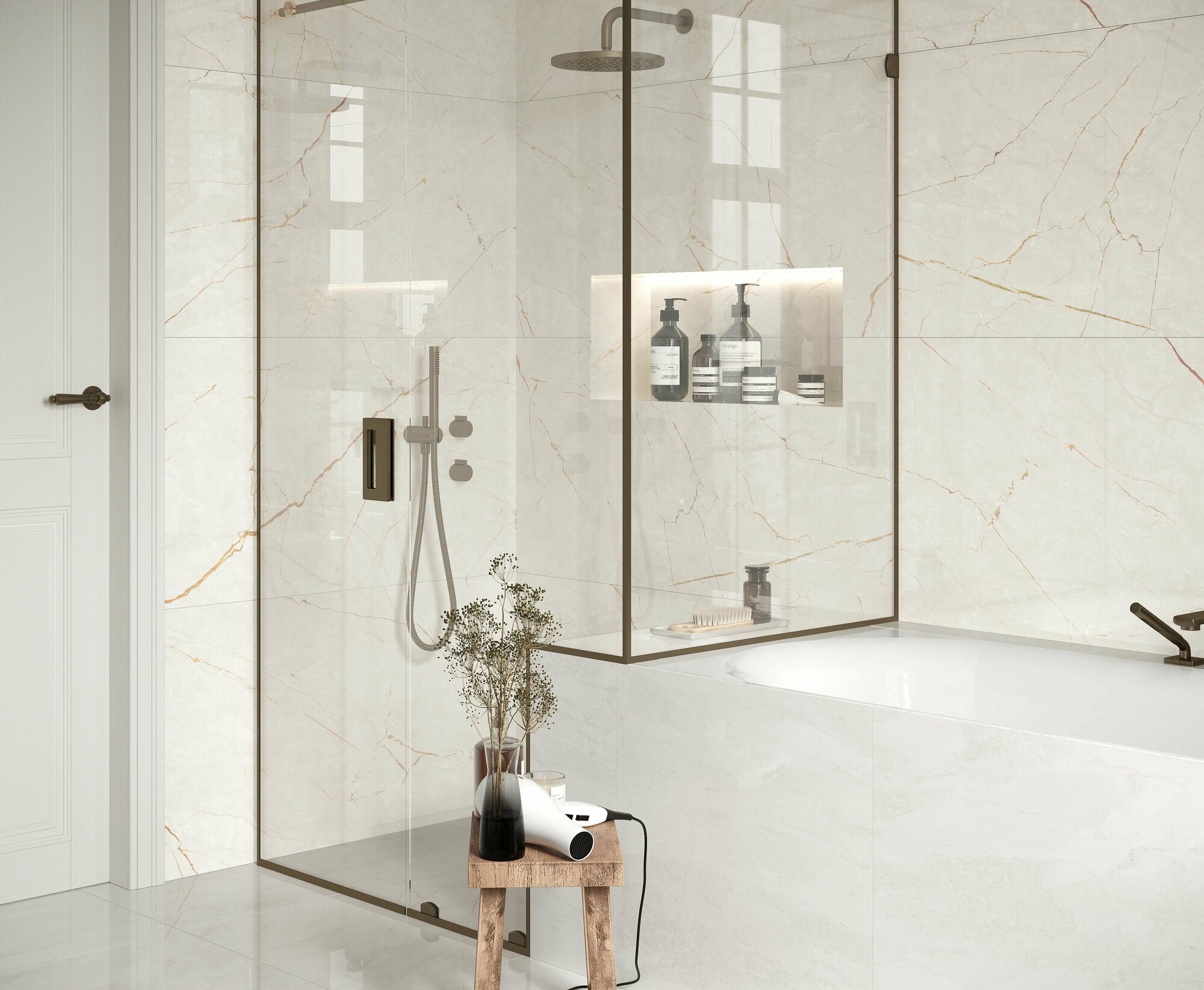 фото Керамогранит Laparet Gravity Sand песочный 60х60 см полированный В упаковке 1,8 м2. (5 плитки 60*60)