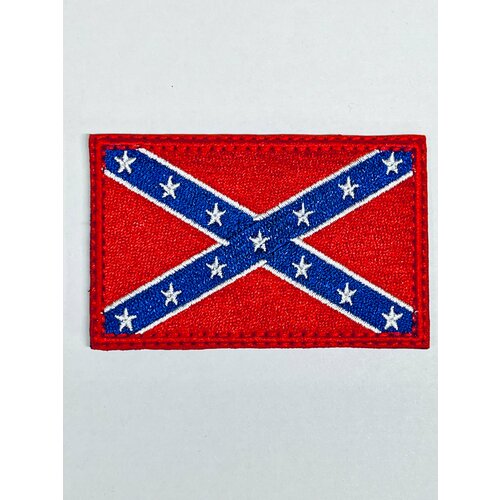 Нашивка шеврон Флаг Конфедерации 8*5,5 см с липучкой нашивка флаг конфедерации