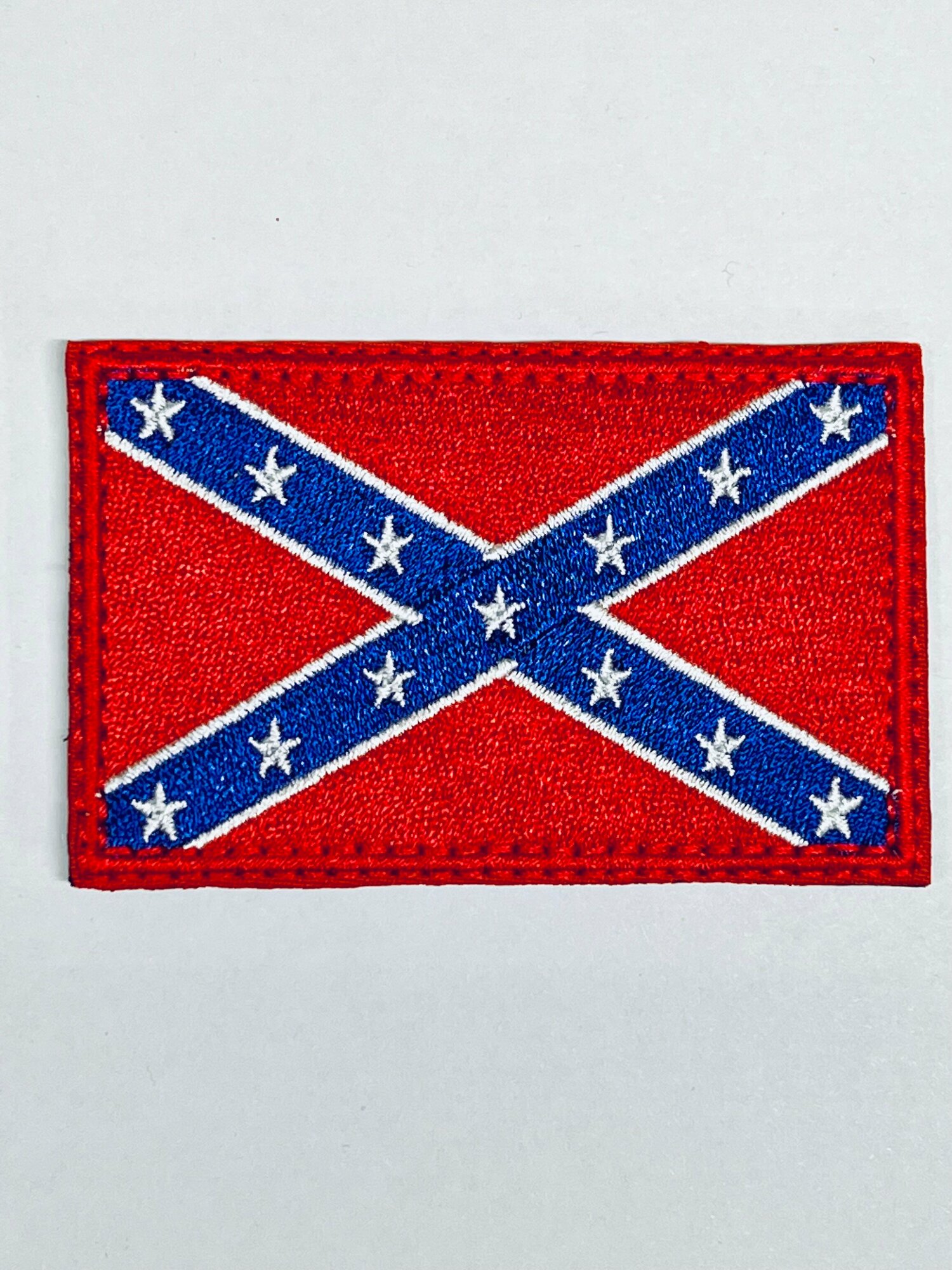 Нашивка шеврон Флаг Конфедерации 8*5,5 см с липучкой