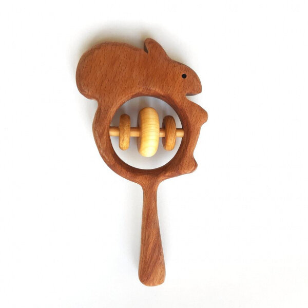 Деревянная погремушка «Белочка» Леснушки