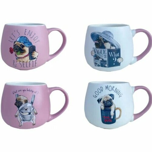 Кружка керамическая Teco TC-MC400-03B 400 мл в ассортименте 1220₽