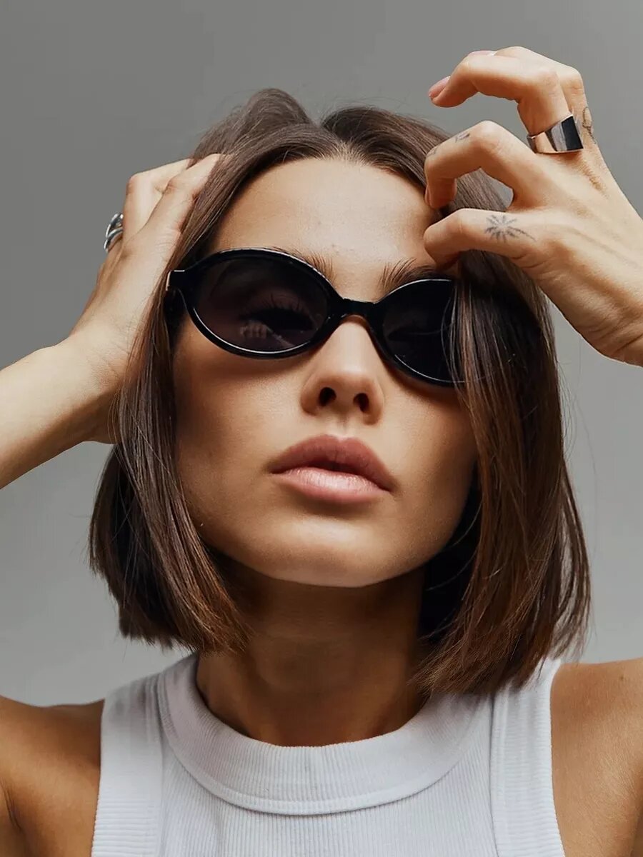 Солнцезащитные очки , черный/золотистый — фото 1