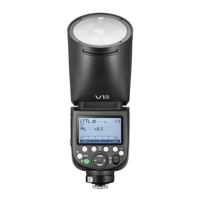Вспышка накамерная с круглой головкой Godox V1Pro N TTL для Nikon