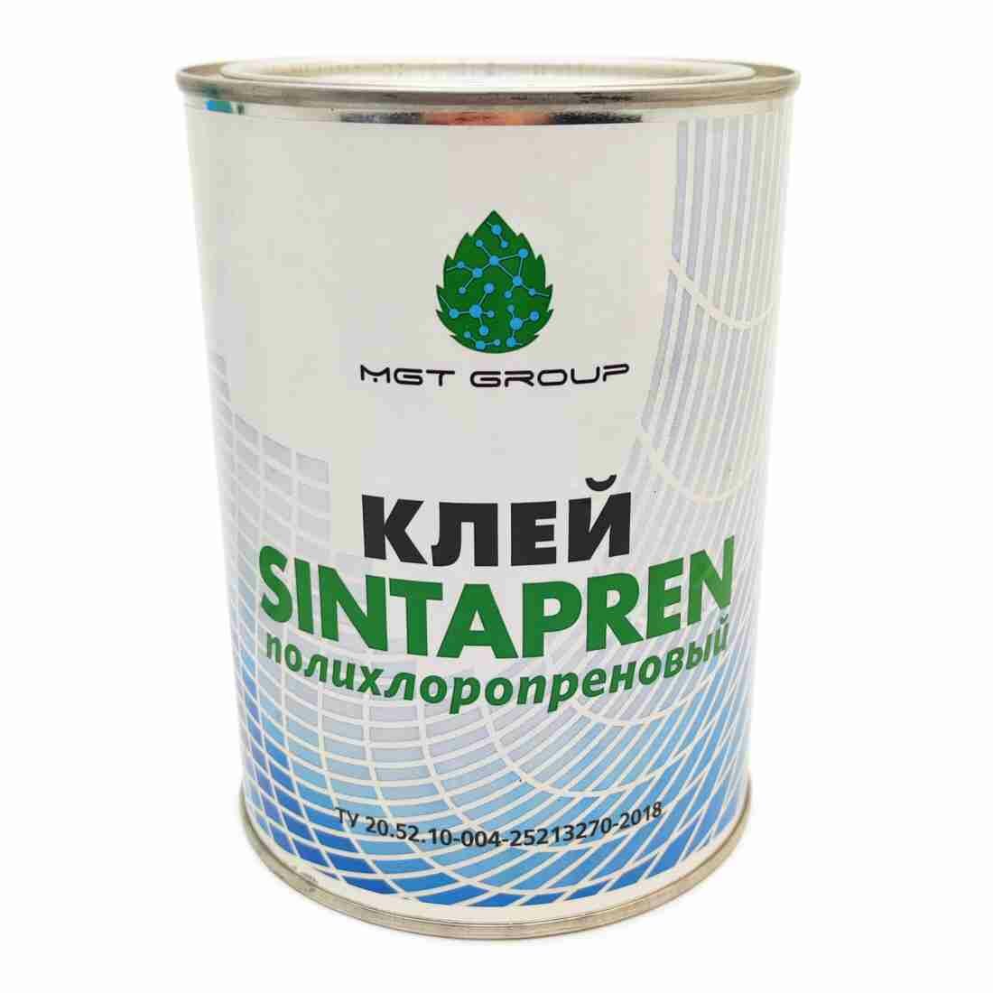 Клей «SINTAPREN AUTO» Полихлоропреновый (0.9 л, 0.7 кг, наирит, светло-желтый/светло-серый) belais #20204