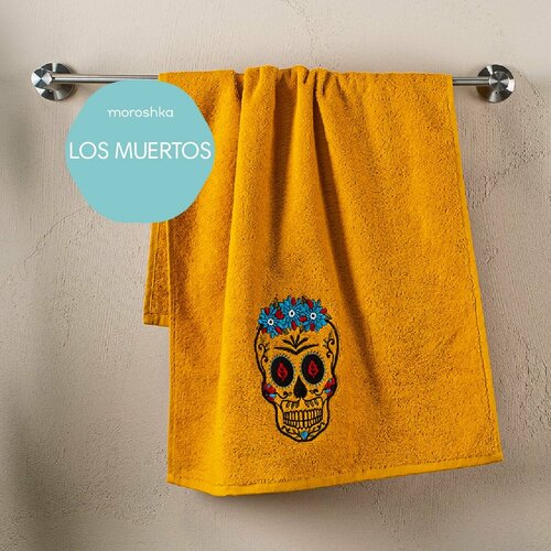 Полотенце Los Muertos для ванной 50х90 см цвет желтый 1670₽