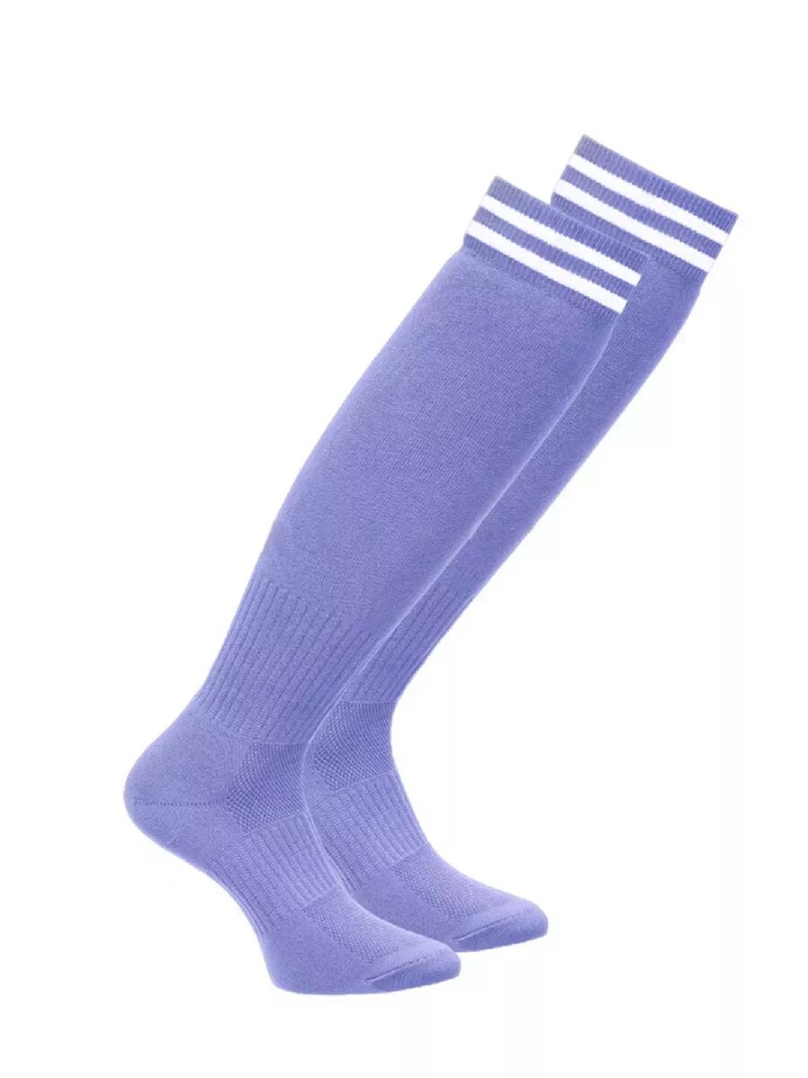 Гетры спортивные POV TRIC базовая, размер 43-46, фиолетовый, белый — фото 1