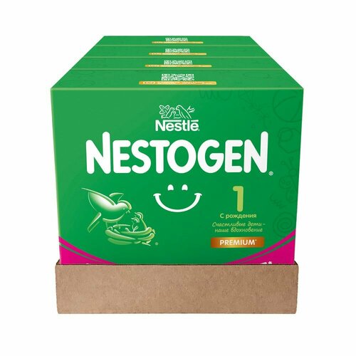 фото Молочная смесь nestle nestogen premium 1, с рождения, для регулярного мягкого стула, 1050 г 4 упаковки nestogen (nestlé)