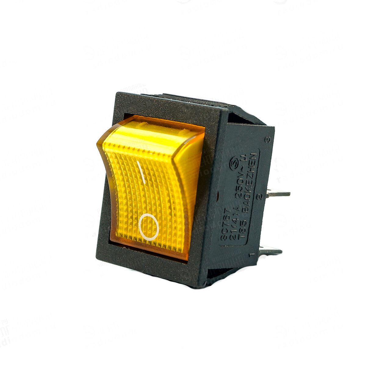 Клавишный выключатель IRS-202-2 MAN WELL, рабочая температура от -25 до 70 °C, пластик, 3 шт