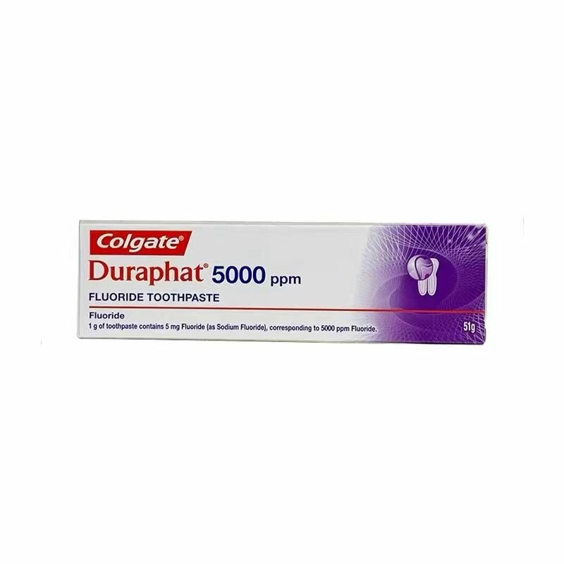 Зубная паста Colgate Duraphat, для взрослых, отбеливающая, с фтором, мята, 5000ppf, 51г
