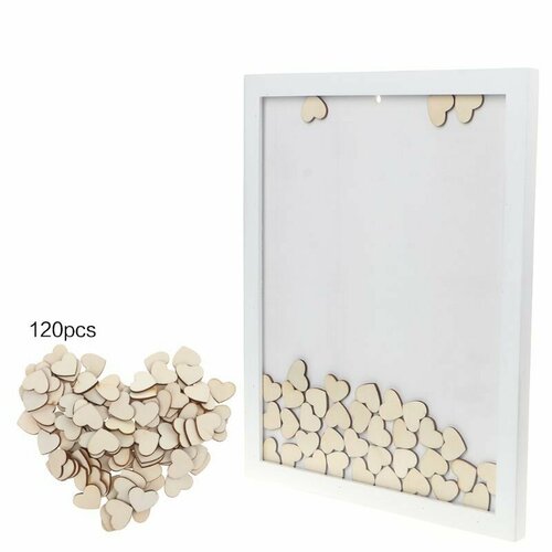 Романтическая свадебная фоторамка с подписью Гостевая книгаСвадебный книжный шкаф с 120 шт.