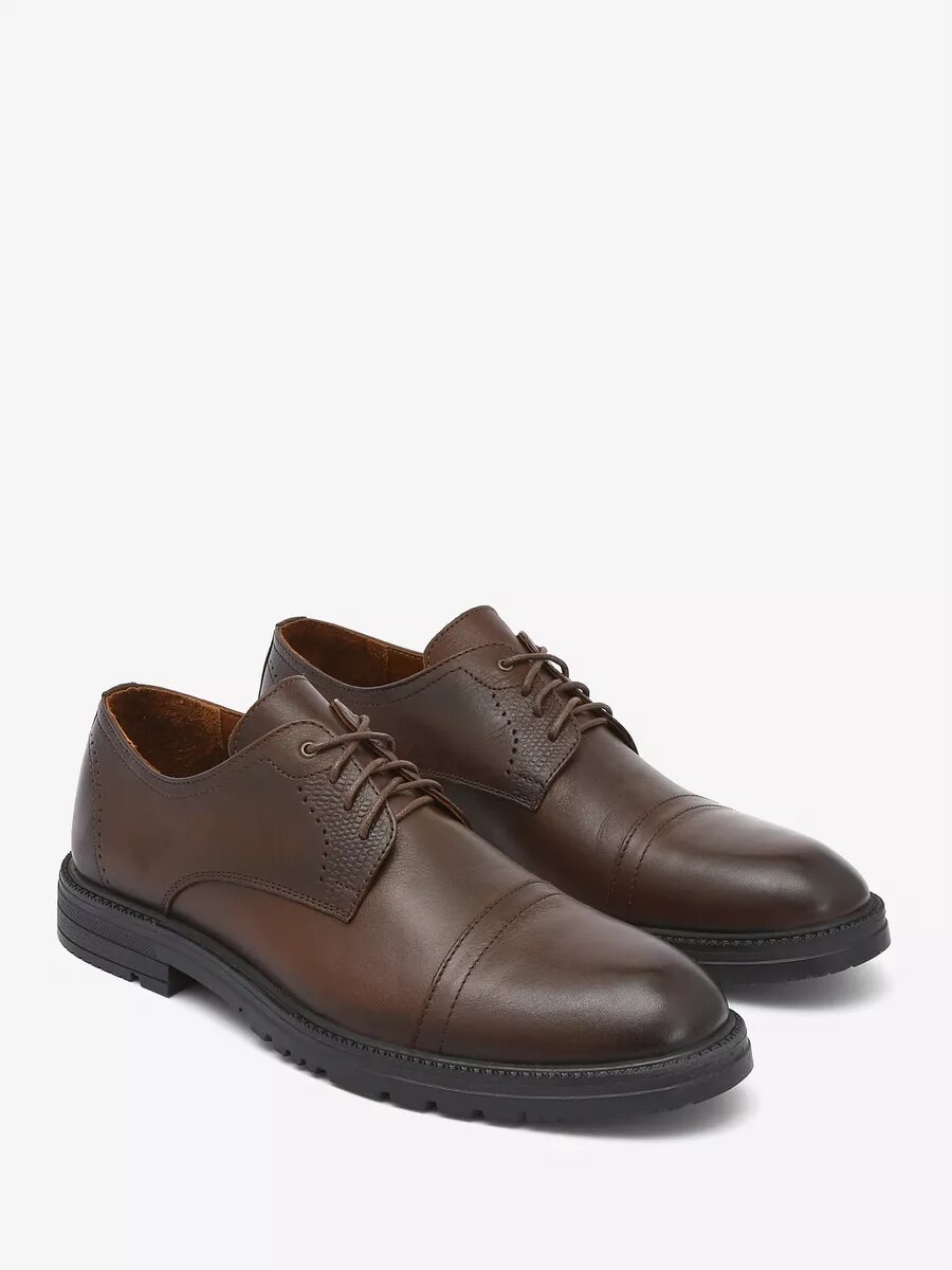 Полуботинки дерби 4x4 Shoes, размер 42, коричневый