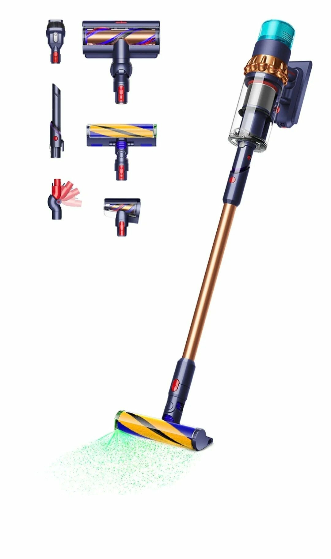 Вертикальный пылесос Dyson Gen5 Detect Absolute (SV23) (Prussian Blue/Copper)