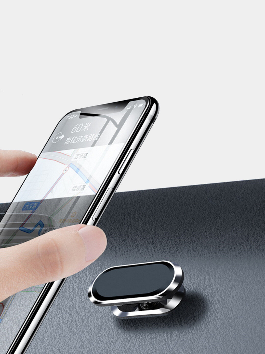 Автомобильный держатель для телефона Kakusiga Magnetic, вращающийся на 360° | 8 магнитов | Корпус из цинкового сплава