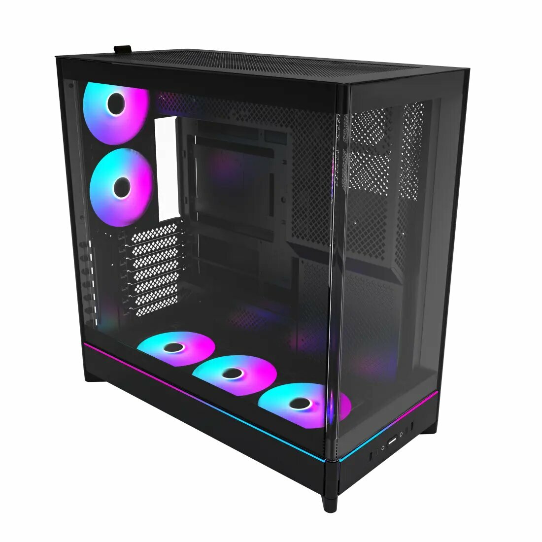 Корпус Montech HS02 Pro Midi-Tower ATX, с закалённым стеклом, ARGB
