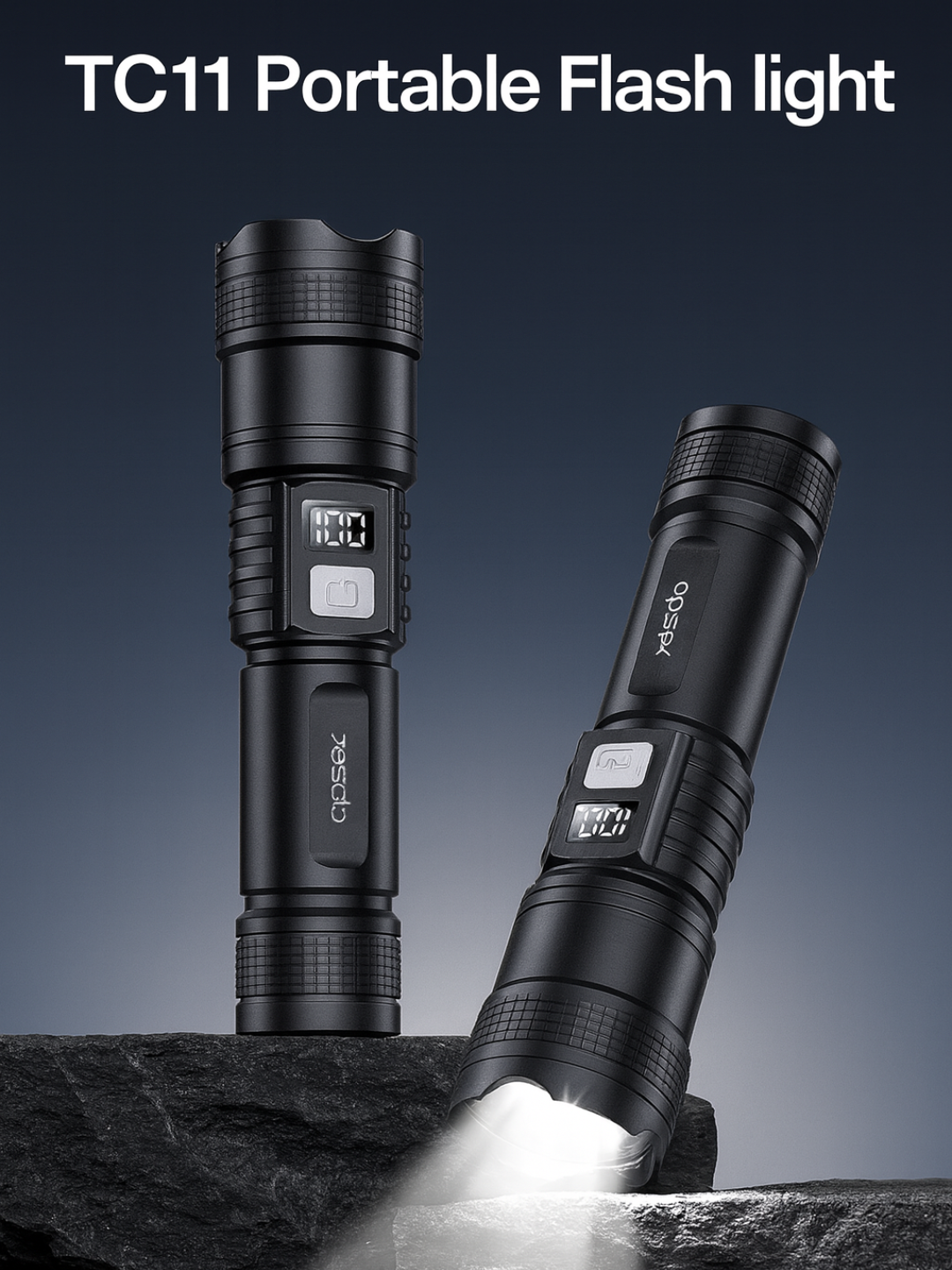 Фонарик YESIDO TC11, светодиодный, зарядка от USB, компактный