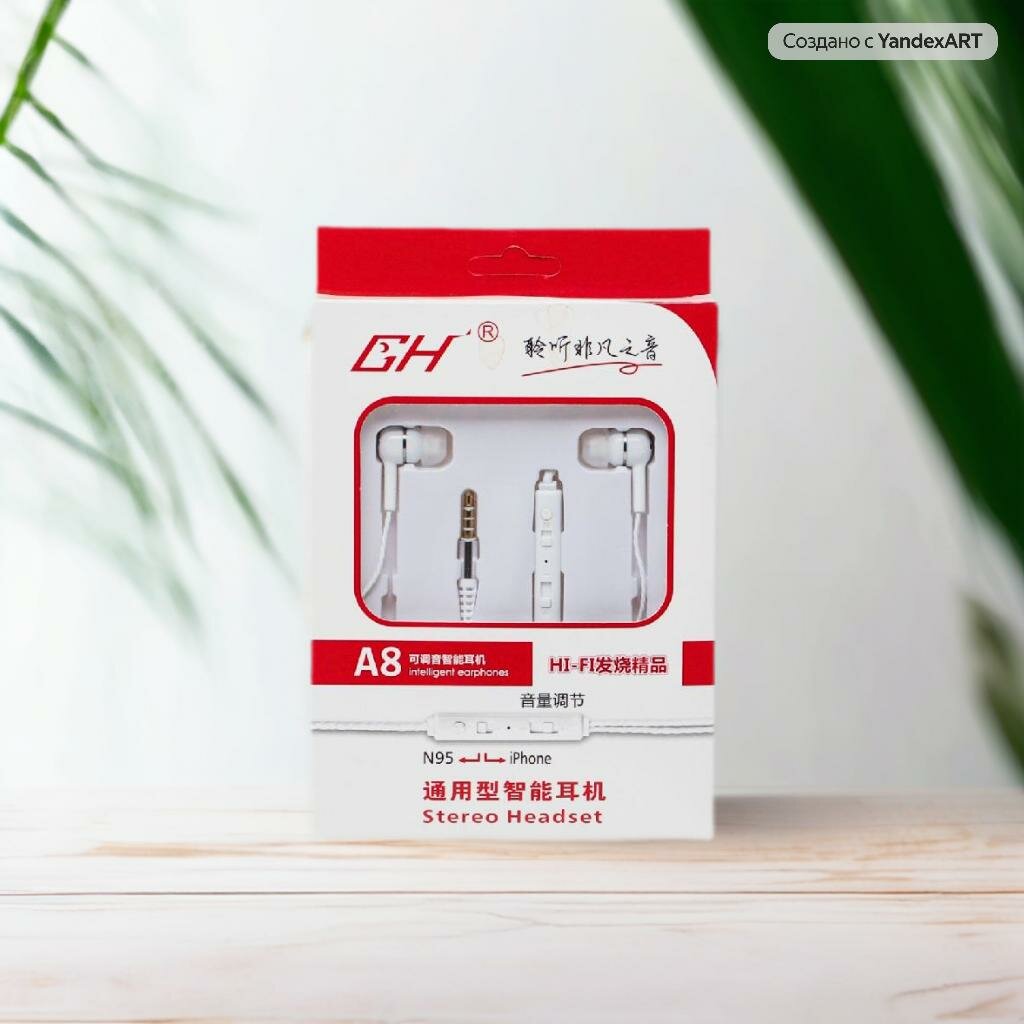 Проводные наушники GH-A8 с микрофоном: наслаждайтесь качественным звуком и комфортом