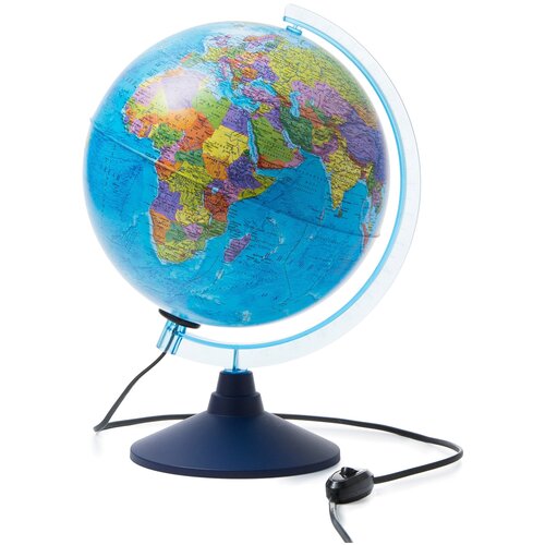 Глобус политический Globen Классик Евро 250 мм (Ке012500190), синий комплект 5 шт глобус политический globen классик евро диаметр 250 мм с подсветкой ке012500190