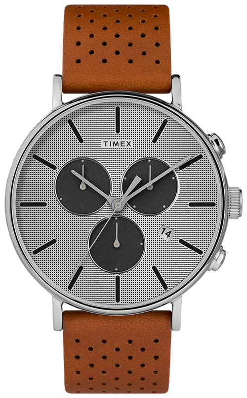 Наручные часы TIMEX 39982, коричневый, серебряный