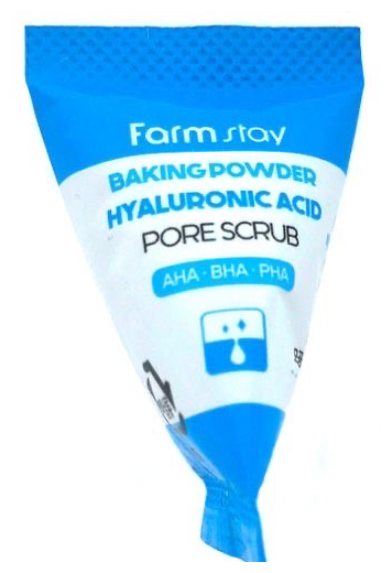 FarmStay Скраб в пирамидках для очищения пор кожи лица с содой и коллагеном Baking Powder Collagen Pore Scrub 7 мл.