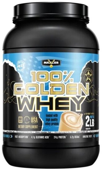 100 Golden Whey 908 gr, 28 порции(й), капучино