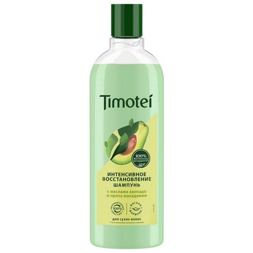 Шампунь для волос TIMOTEI Интенсивное восстановление, 400мл - 3 шт. шампунь для волос rice day шампунь для волос интенсивное восстановление для поврежденных волос