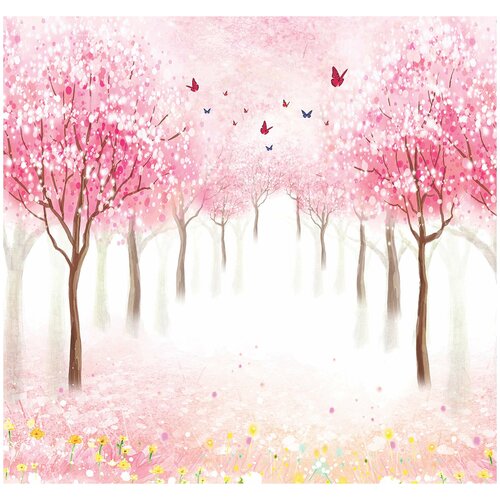 Фотообои флизелин эко Розовые деревья 290x275 6619₽