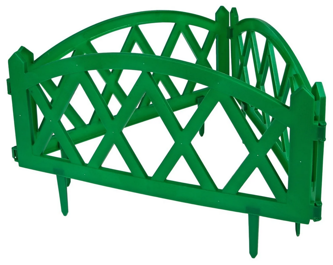 Заборчик дек. пласт. "MODERN" №4 зеленый 3м 5шт/5