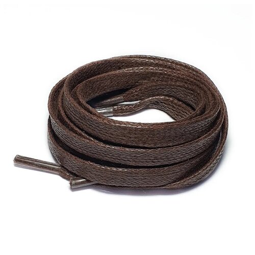 Шнурки LENKO вощеные темно-коричневые плоские 140 см