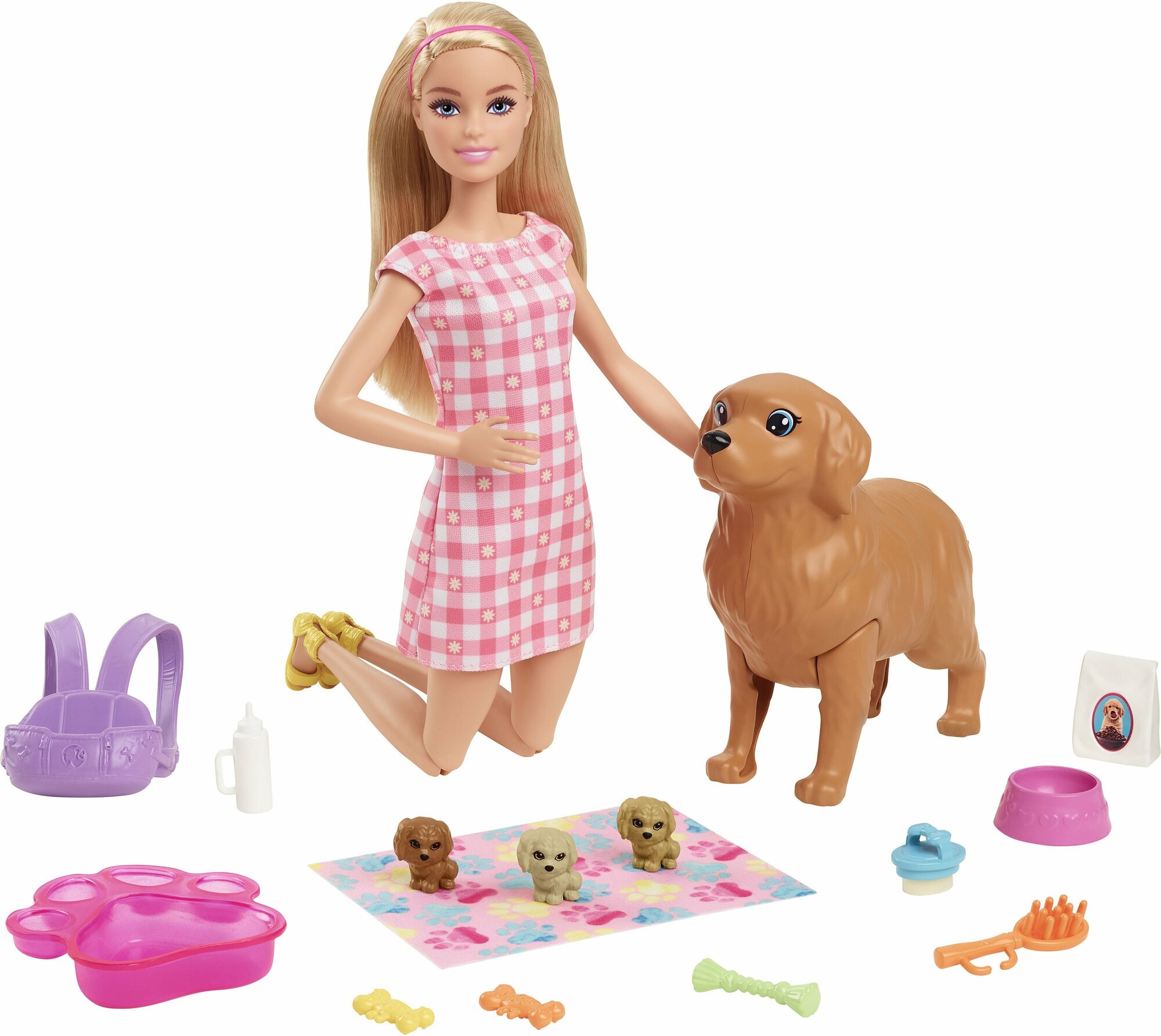 Barbie Игровой набор "Новорожденные щенки" - фото №8