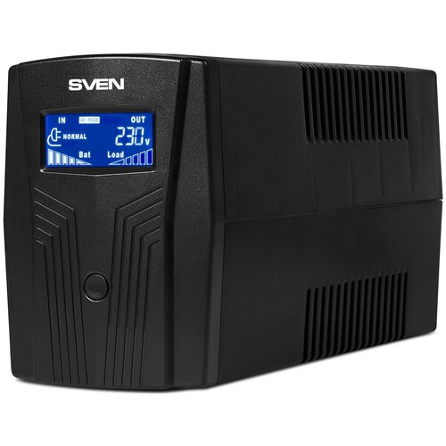 Резервный ИБП SVEN Pro 650 (LCD, USB) черный 390 Вт