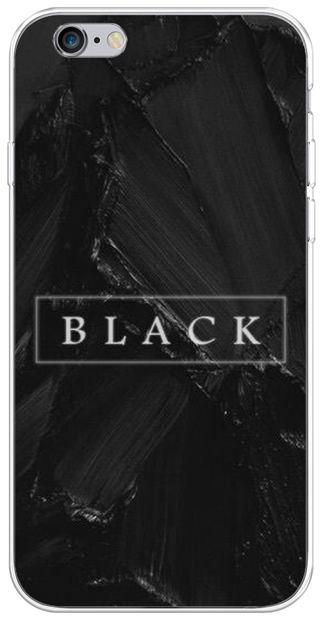 Силиконовый чехол на Apple iPhone 6S / Айфон 6S Black цвет