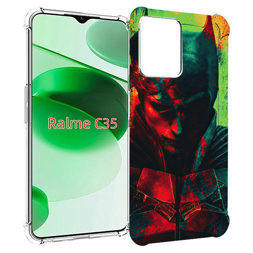 чехол mypads the eminem show для realme c35 narzo 50a prime задняя панель накладка бампер Чехол MyPads The Batman для Realme C35 / Narzo 50A Prime задняя-панель-накладка-бампер