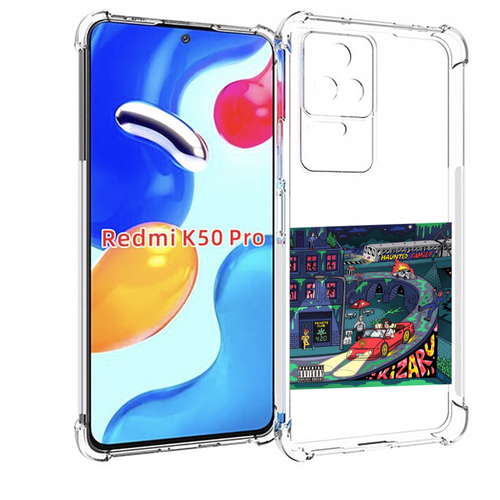 Чехол MyPads Яд (альбом Kizaru) для Xiaomi Redmi K50 / K50 Pro задняя-панель-накладка-бампер