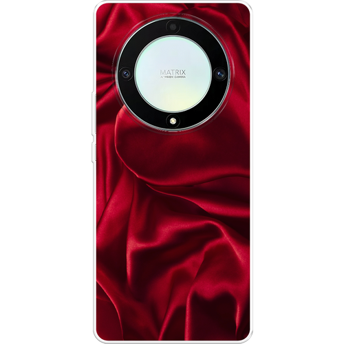 Силиконовый чехол на Honor X9A / Хонор Х9А Текстура красный шелк силиконовый чехол на honor 60 хонор 60 текстура красный шелк