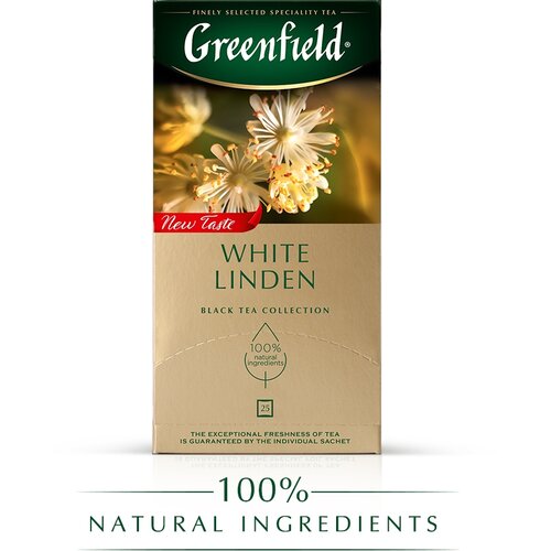 Чай Greenfield White Linden 25 пакетиков, 1613491