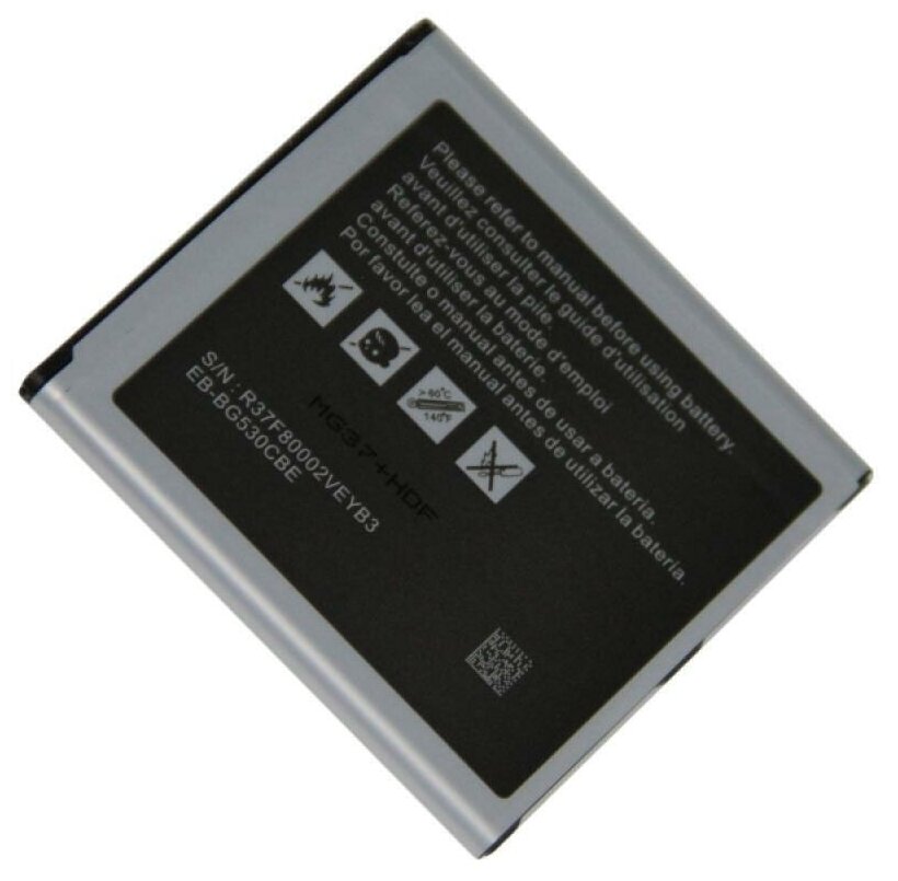 Аккумуляторная батарея для Samsung SM-G530H, SM-G531H, SM-G532F, SM-J250F, SM-J260F, SM-J320F, SM-J500H 2400 mAh (EB-BG530CBE) (премиум)