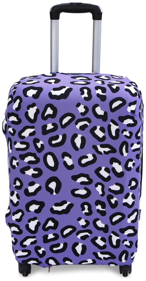 Чехол для чемодана Fancy Armor, 80 л, размер M/L, фиолетовый, белый