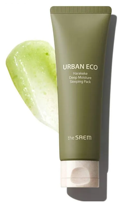 Маска для лица The Saem Urban Eco Harakeke Vegan Deep Moisture Sleeping Pack - фото №5